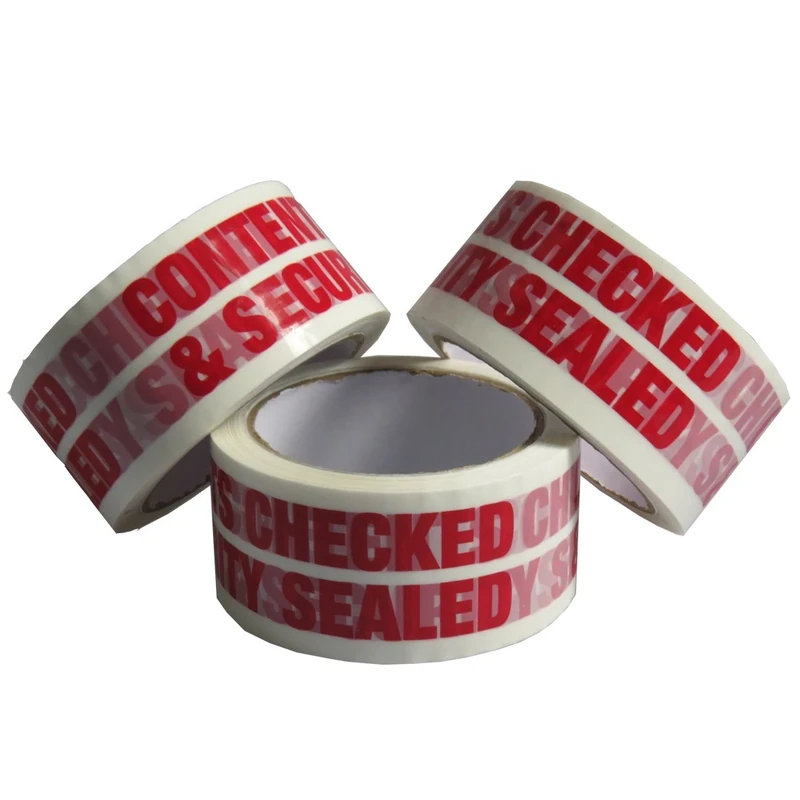 Triplast 48 mm x 66 m Contents Checked Printed Low Noise Parcel Packing Tape (Pack of 36)