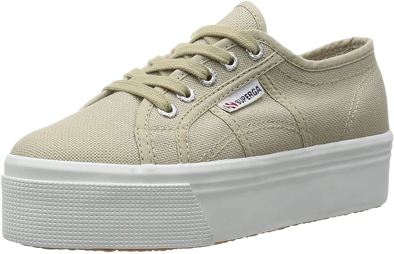 Superga Women's 2790-lamew Sneaker, Beige (Taupe 949), 8.5 UK