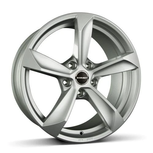 Borbet S 9 x 20 ET 35 Bolt Circle 5 x 112 Hub Centering 66.5 S 902035112566.5BS, Brilliant Silver