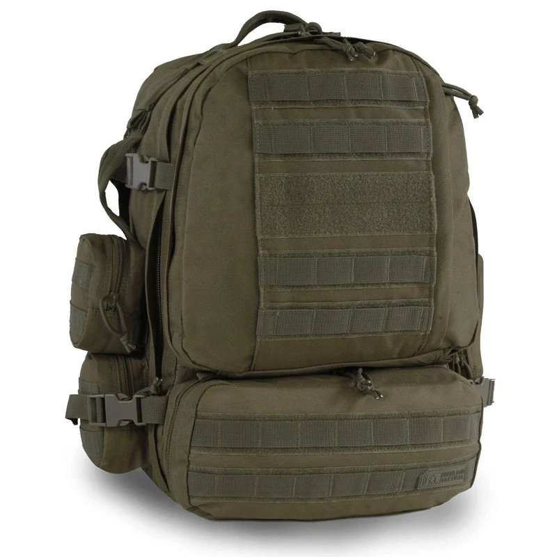 Highland Tactical Apollo Heavy Duty Tactical Backpack (Dark Green)