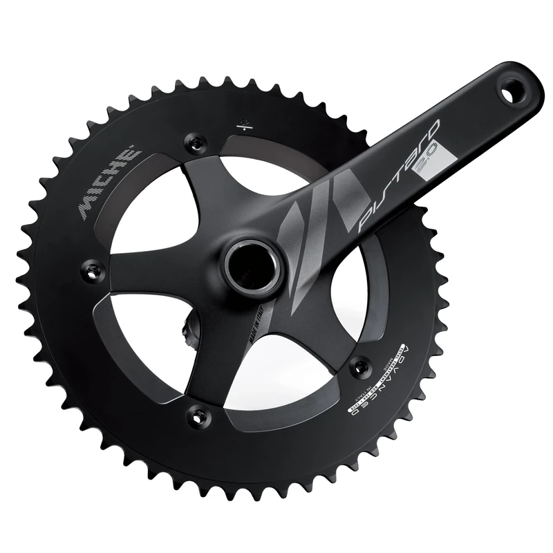 Miche Pistard 2.0 Track Chainset, Black, 165mm / 48t