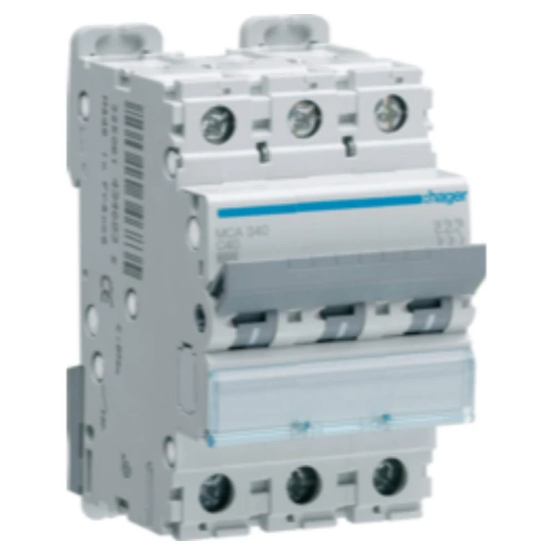 Hager m Series - Automatic magnetothermal -m Curve-c 6ka 3-Pole 4a
