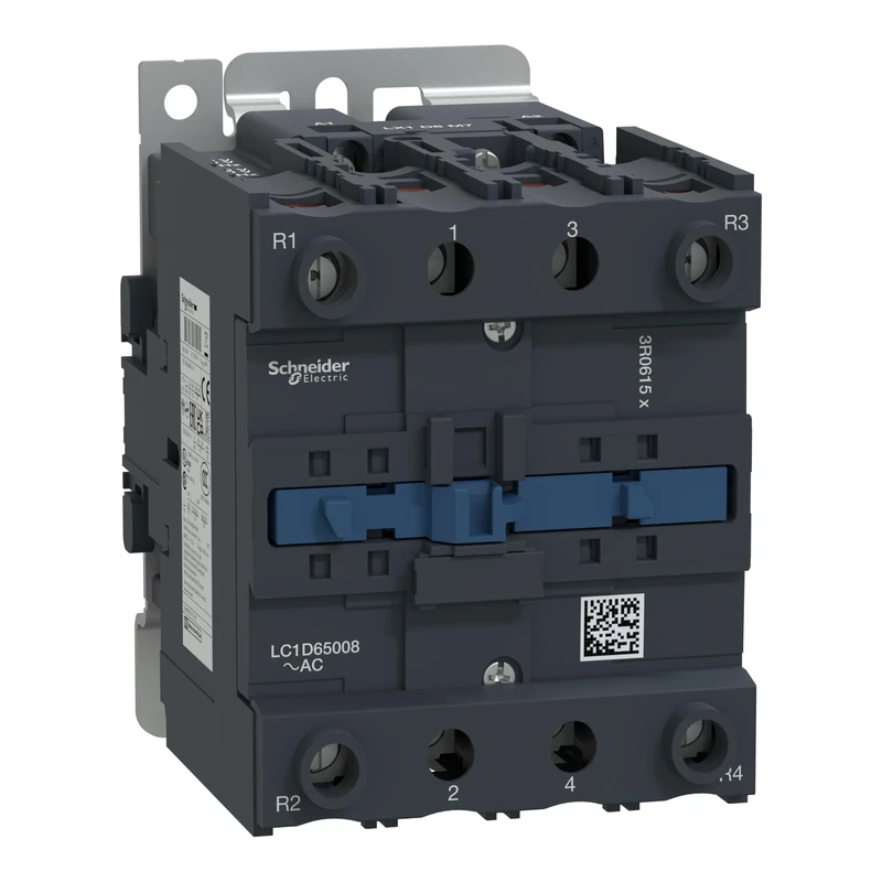 Schneider Electric TeSys Deca contactor,4P(2NO+2NC),AC-1 =440V 80 A 240V AC 50/60Hz coil,LC1D65008U7