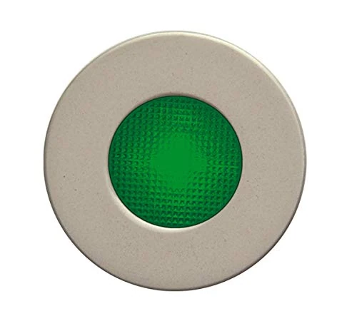 Daisalux Lyra R/V LED Beacon, Transparent Green, 230 Nickel - Image 1