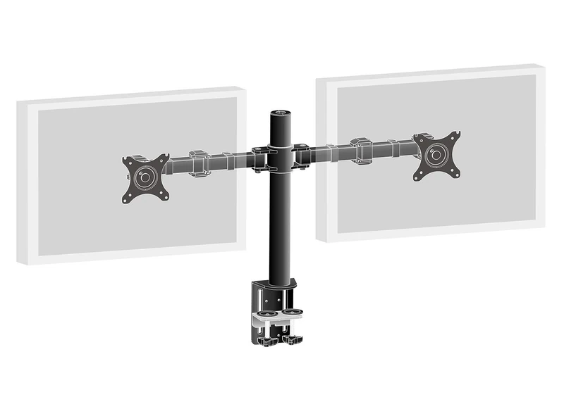 iiyama DS1002C-B1 Dual Screen Desk Mounting Arm - Black