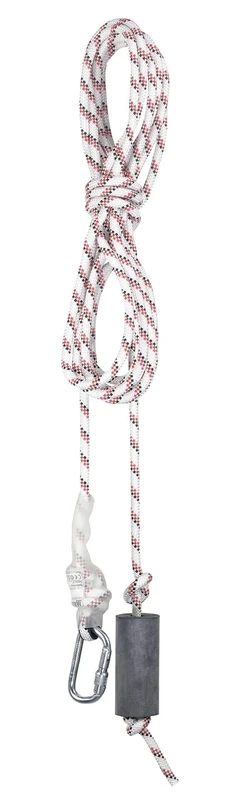 Miller Static Braided Polyamide Rope 10.5mm with CS20 Karabiner 18mm Opening and Rubber Counterweight, 1003174 (1 Piece)