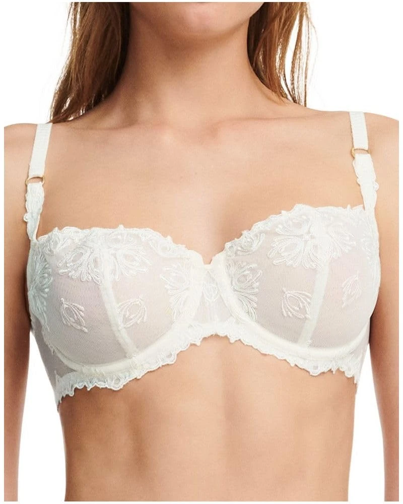 Chantelle Women's, CHAMPS ELYSEES, Half-Cup Balcony Bra, Women's lingerie, Off-white (Elfenbein 35), 32 / 32B