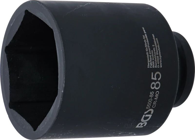 BGS 5500-85 | Impact Socket Hexagon, deep | 25 mm (1") Drive | 85 mm