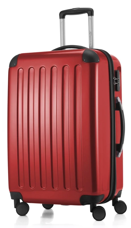 HAUPTSTADTKOFFER - Alex - Luggage Suitcase Hardside Spinner Trolley Expandable 24", Red