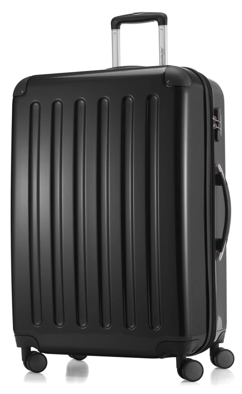 HAUPTSTADTKOFFER - Alex - Luggage Suitcase Hardside Spinner Trolley Expandable 28", Black