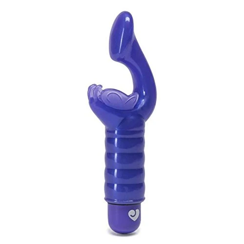 Lovehoney Blue G-Kiss Fluttering G-Spot Vibrator - Soft Plastic - Waterproof & Beginners Friendly