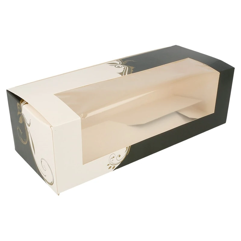 Garcia de Pou Cake Window in Box, Cardboard, White, 26 x 11 x 8 cm