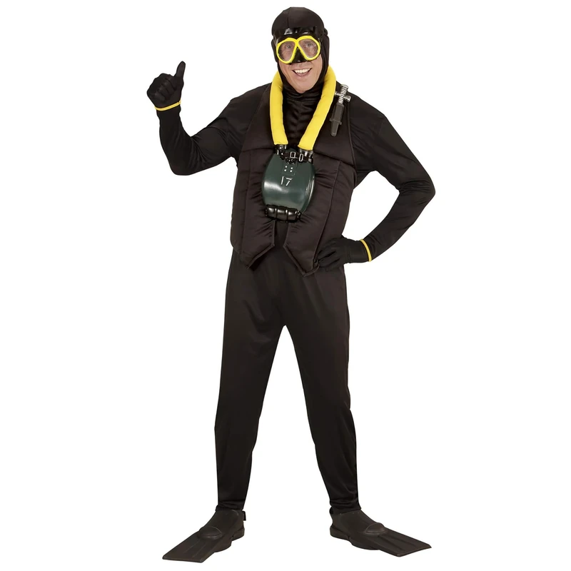 Widmann wdm74612 ? Diver Costume, Black, Medium