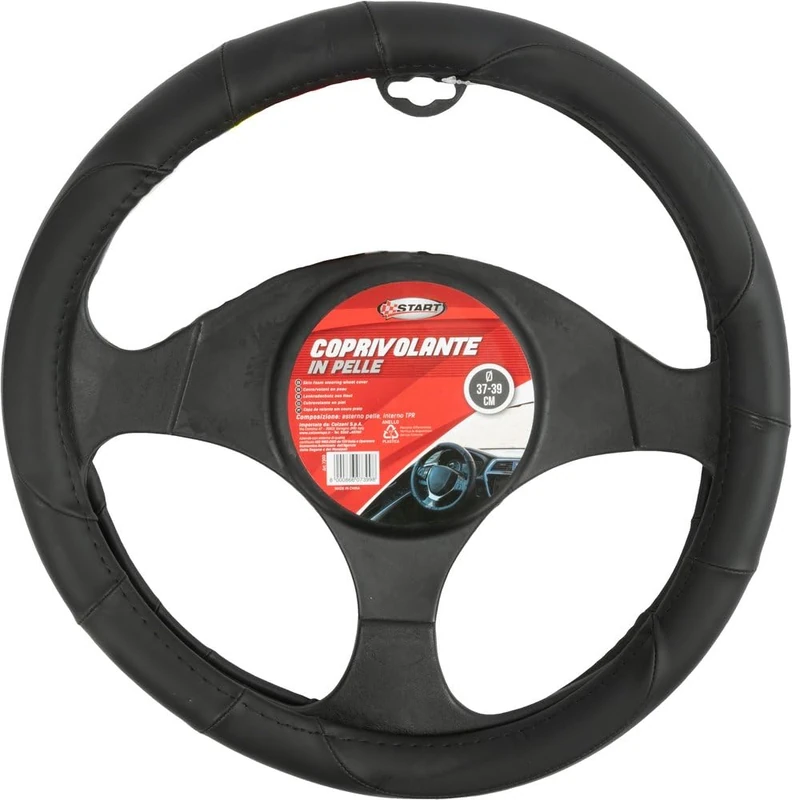START Steering Wheel Cover in Leather Accessory Interior Care Car Accessory