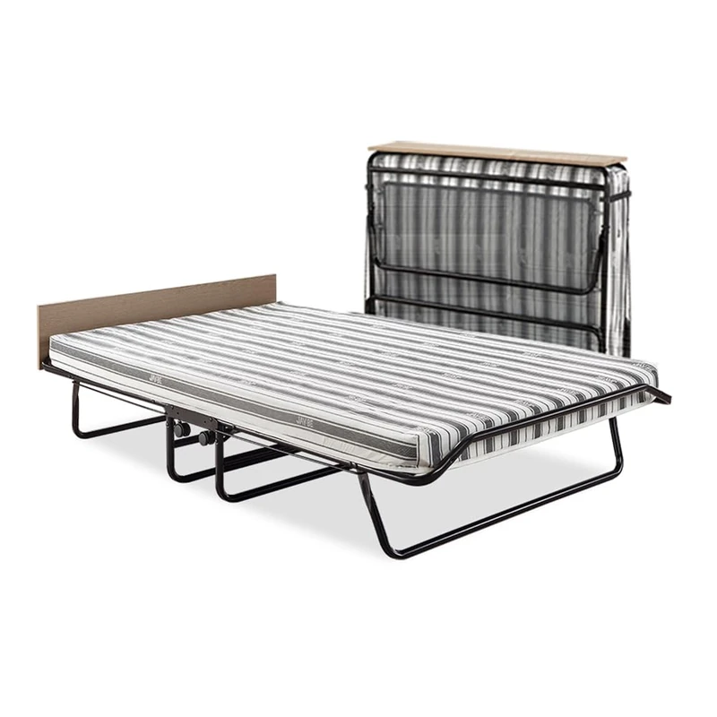 JAY-BE Supreme Folding Bed with Rebound e-Fibre Mattress and Automatic Folding Legs, Compact, Small Double