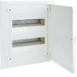 Hager - Recessed Box Golf Series vf 2 Rows 24 modules Blackout Door