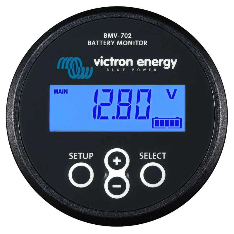 Victron Energy BMV-702 Battery Monitor with Shunt & Display - 6.5-95 VDC - Black - Image 1