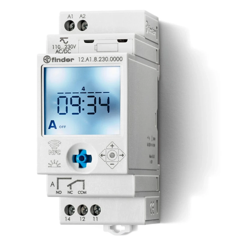 finder Series 230.0000-1 Timer for DIN Rail Operating Voltage: 230 V/AC 12.A1.8.230.0000 1 Changer 16A 250