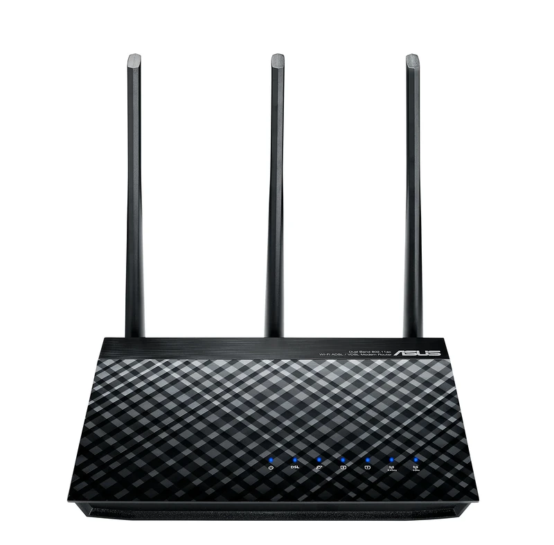 ASUS RT-AC53 Dual-band Wireless AC750 Gigabit Router, Fast 802.11ac Wi-Fi Router with 3 External Antenna, Wider Coverage, VPN Support, Black