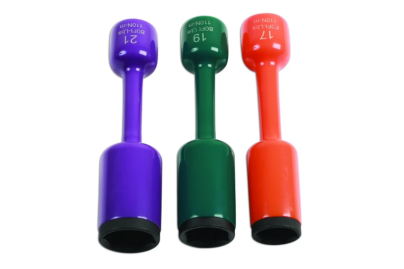 Laser 6679 Wheel Nut Torsion Socket Set 3pc