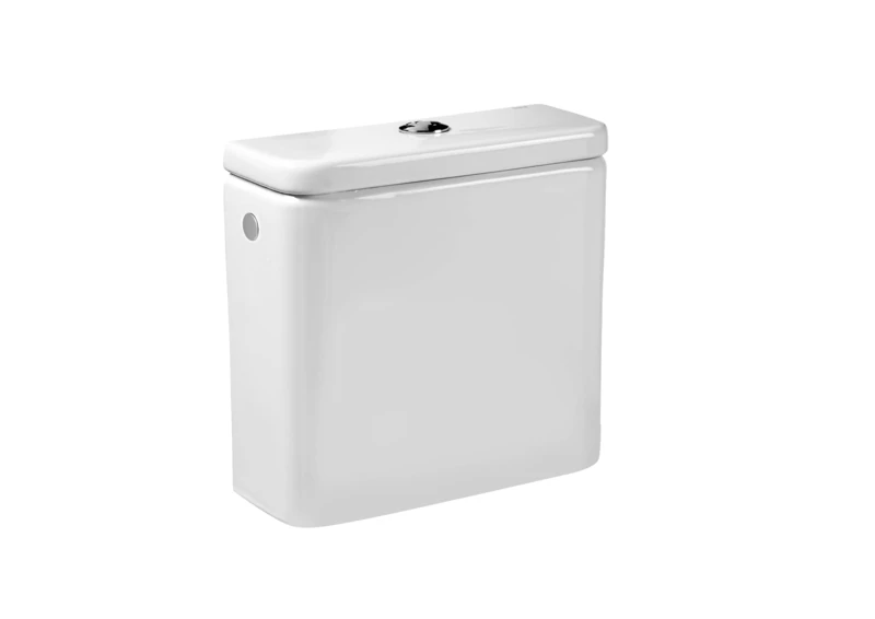 Roca DAMA-n – Tank Bottom Tank Cover + Double Push Button White - Image 1