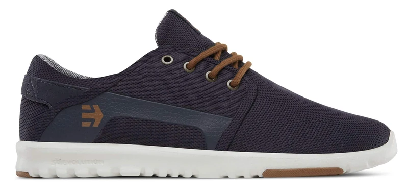 Etnies Scout – Ultra-Light Lifestyle, Reinforced Design, Cushioned Feel, Everyday Comfort, Vegan Navy Gold