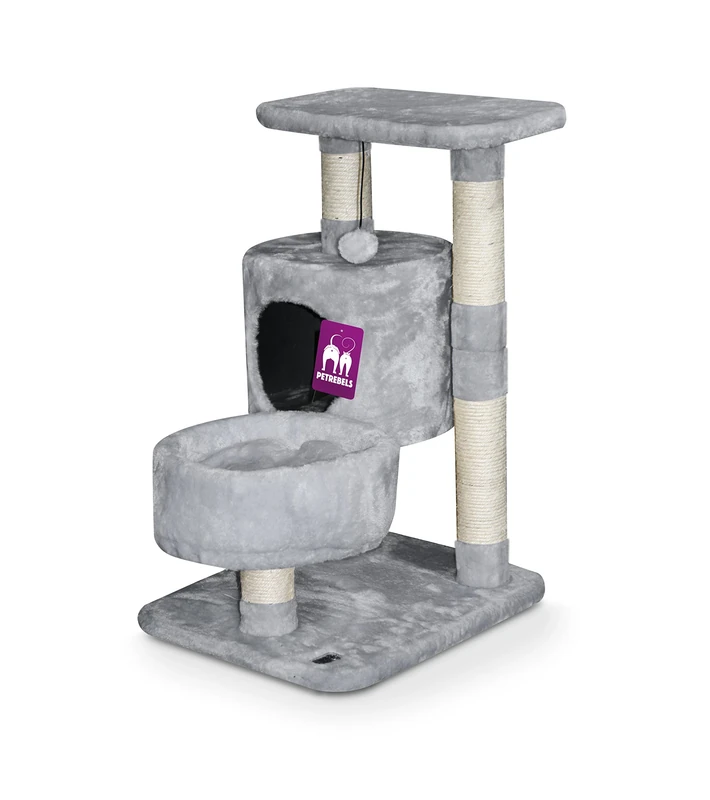 PetRebels Cat tree Cheap Bastards Dallas 69 light grey