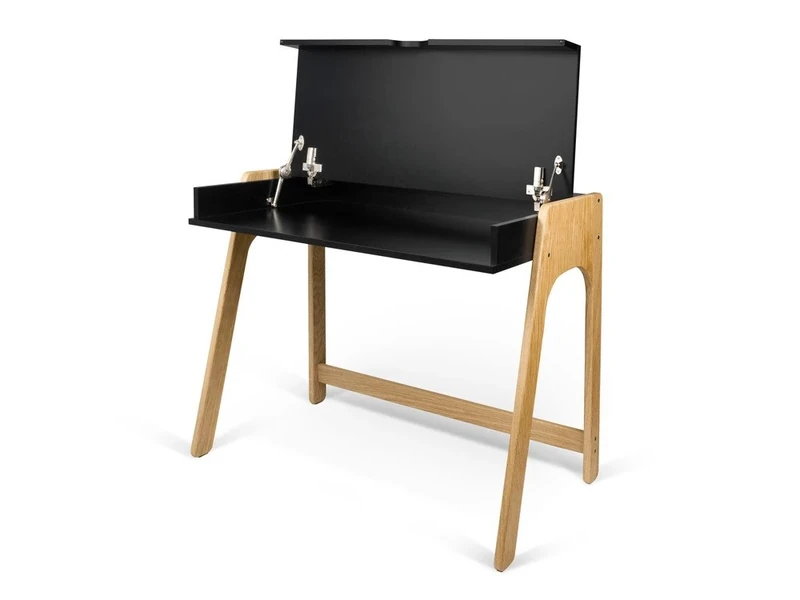 Symbiosis Aura Desk, Oak and Black 94x53x76 cm - Image 1
