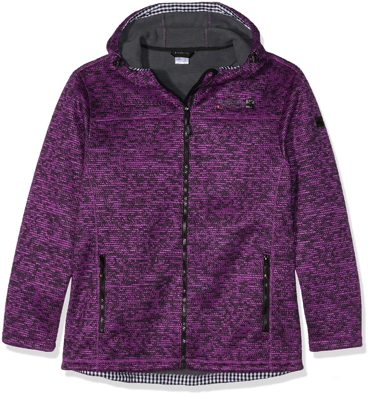 DEPROC-Active Womens Sweater/Strickfleece Jacke WHITEFORD, Violet (Violett), 42 - Image 1