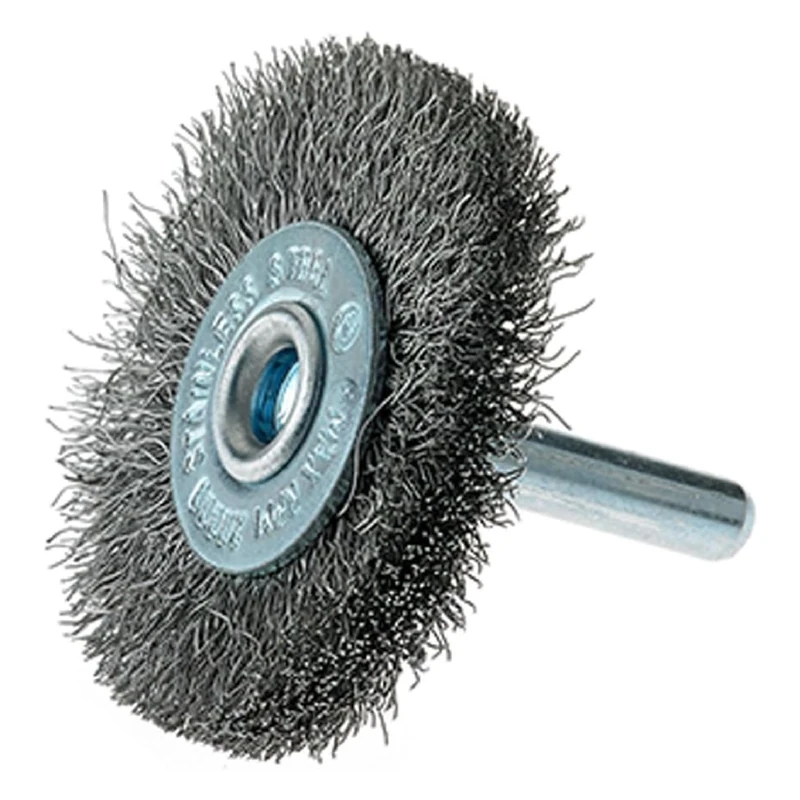 Mercer Industries 182030B Crimped Wire Wheel, 2" x 1/4" Shank for Drills and Die Grinders, 20-Pack