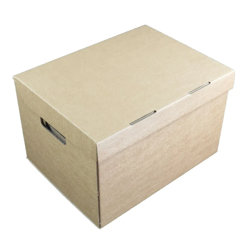 Triplast 15 x 12 x 9-Inch Archive File Storage Removal Office Cardboard Box with Lids and Handles (Pack of 50)