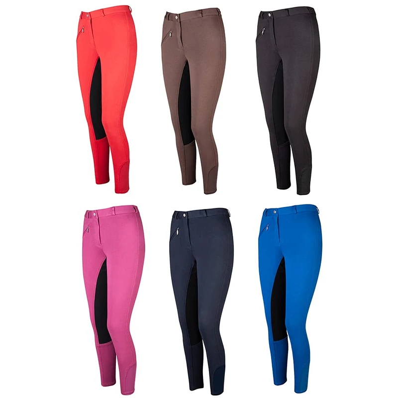 PFIFF Thea Full-Seat Breeches, Blue/Black, 140 - Image 1