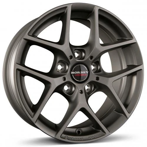 Borbet Y 8 x 19 ET 44 Bolt Circle 5 x 112 Hub Centering 57.1 50398Y 80944112557.1TM, Titan Matt