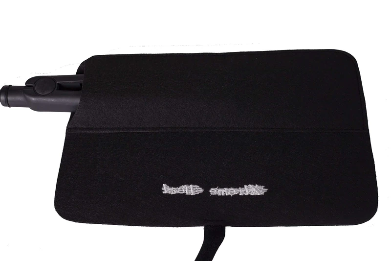 Extreme Heat Protection Safety Mat with Storage Pouch for GHD Hair Straighteners and Tongs etc (Black)