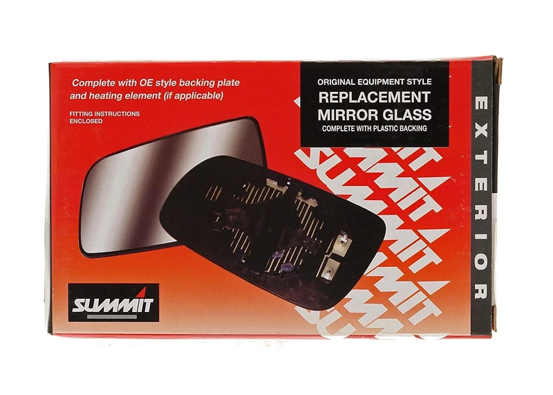 Summit Replacement Heated Mirror Glass With Backing Plate (Fits on lhs of vehicle)
