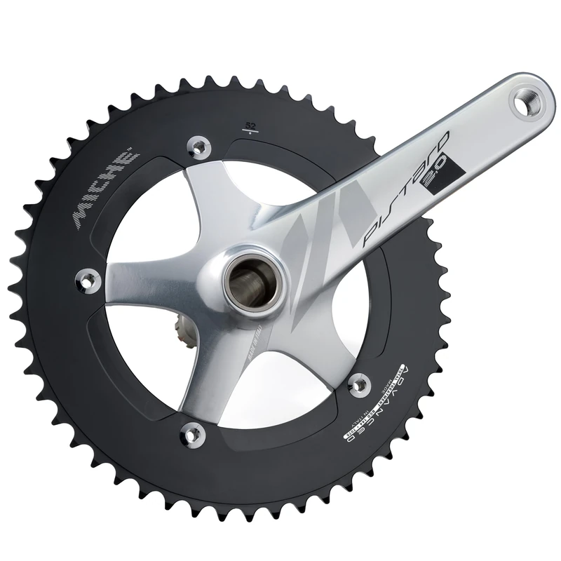 Miche Pistard 2.0 Track Chainset, Silver, 165mm / 48t