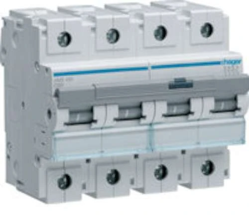 Hager HM Series - Automatic Magnetic Thermal Series -HM Curve-C 50KA 4-Pole 50A