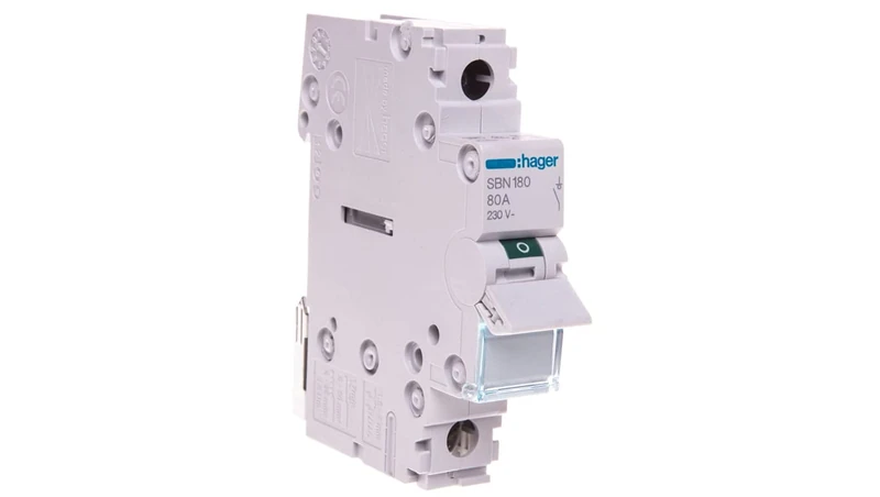 Hager SBN180, 230 V, White, Small