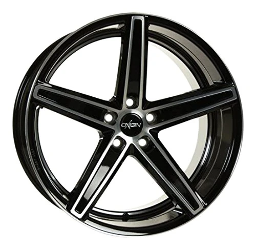 Oxigin 18 Concave 11.50 x 22 Offset 50 Bolt Pattern 5.00 x 114.30 Centre Bore 72.60 OXACHTZE11522J50BFP, Black Full Polish