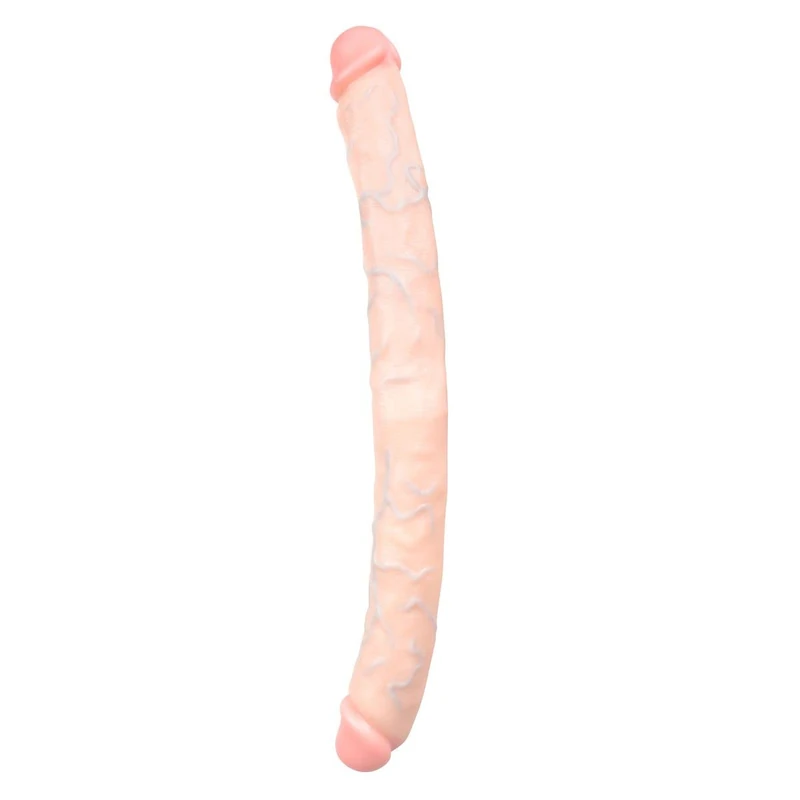Easytoys Dildo Collection - Double Dong with Beautiful Acorn for Real Feel - 50 cm - Flesh - 100% Phthalate-Free Soft PVC - Lifelike Double Ended Dong - Image 1