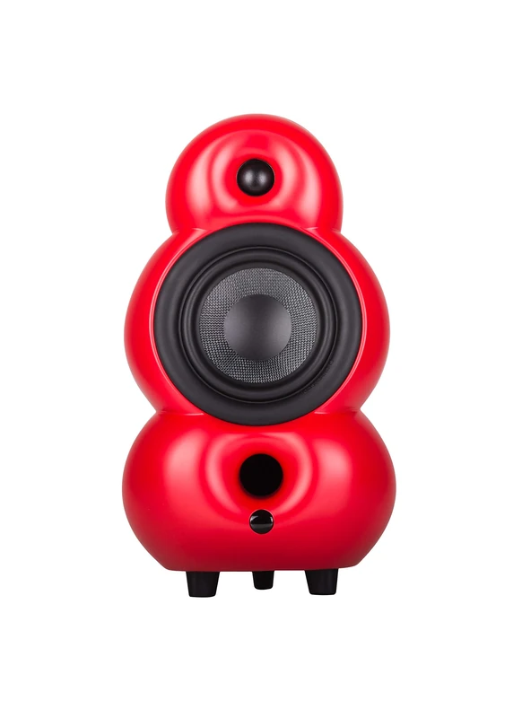 Podspeakers MiniPod MKIV Red Matte 2-way passive Hi-Fi speaker., PS16113 (2-way passive Hi-Fi speaker. High End passive speaker. Bass reflex system.)