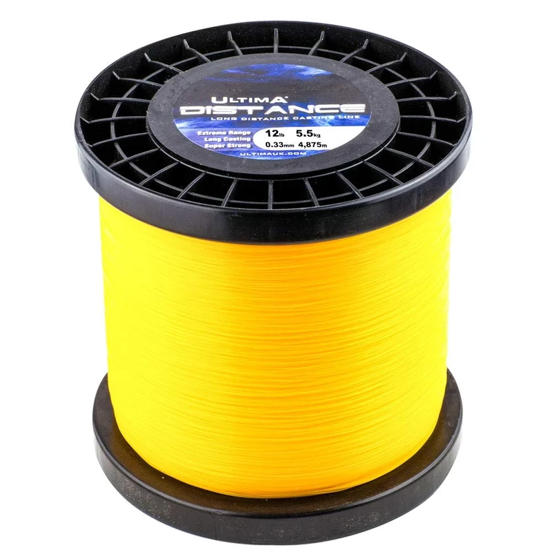 Ultima E5282 Distance Long Range Casting and Sea Fishing Line - Fire Orange, 0.33 mm - 12.0 lb