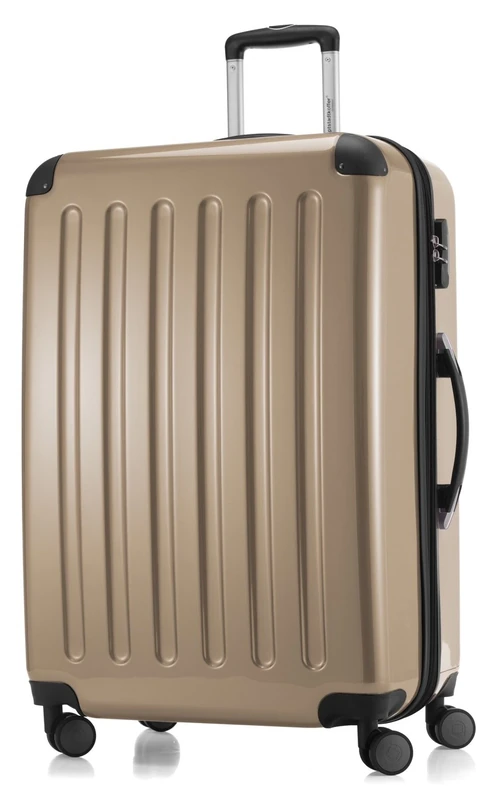 HAUPTSTADTKOFFER - Alex - Luggage Suitcase Hardside Spinner Trolley Expandable 28", Champagner