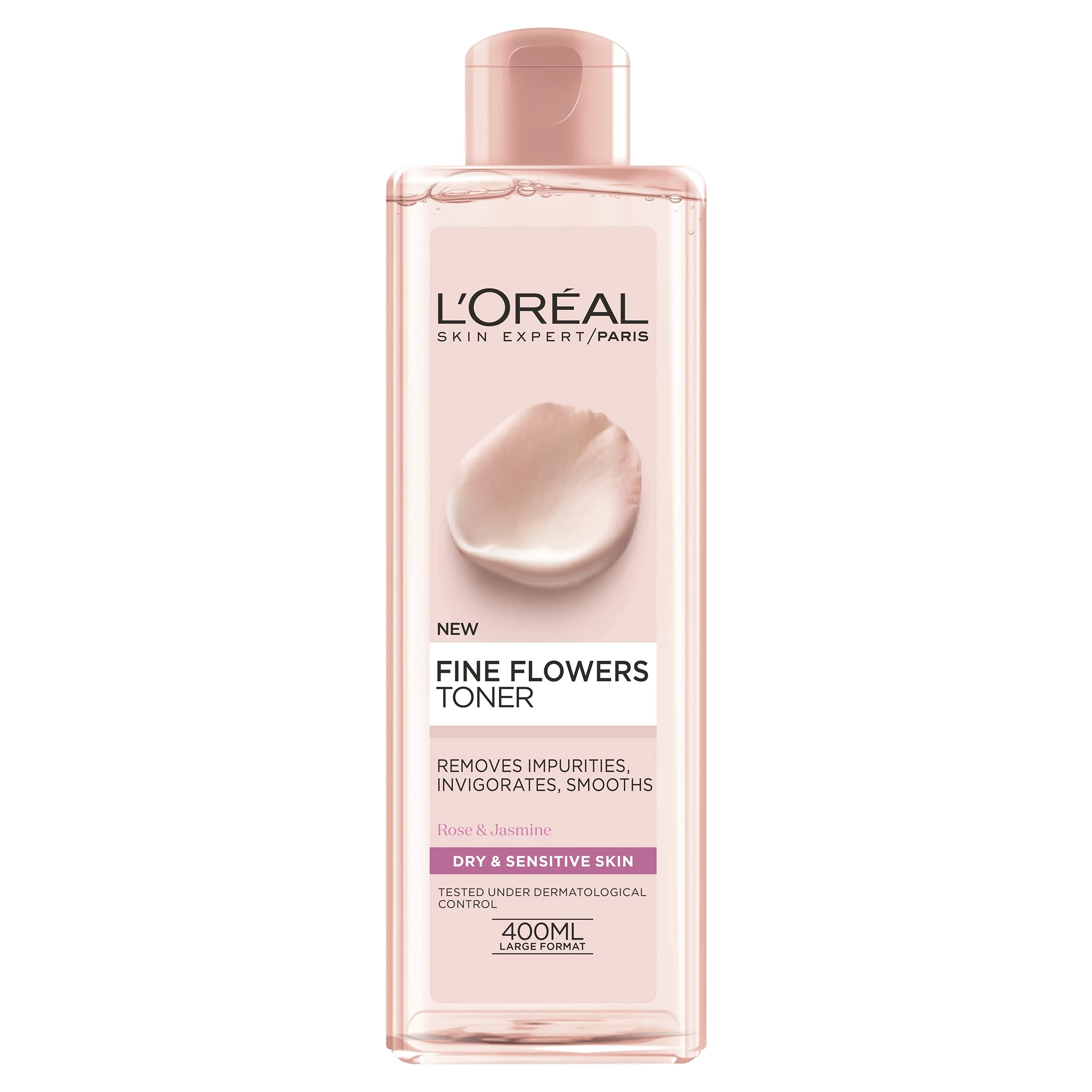 L'Oreal Paris Fine Flowers Cleansing Toner for Normal to Dry Sensitive Skin 400 ml