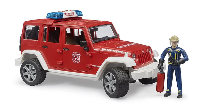 Bruder Jeep Wrangler Unlimited Rubicon Fire Department with Fireman - Image 1