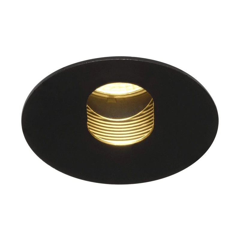 SLV Recessed Ceiling Light H-Light 2 / Lighting for Walls, Paths, entrances, LED Spotlight Outdoor, recessed Light Outdoor, Garden lamp, Ceiling Spotlight / 2700K 11W 395lm Black dimmable 20 Degrees