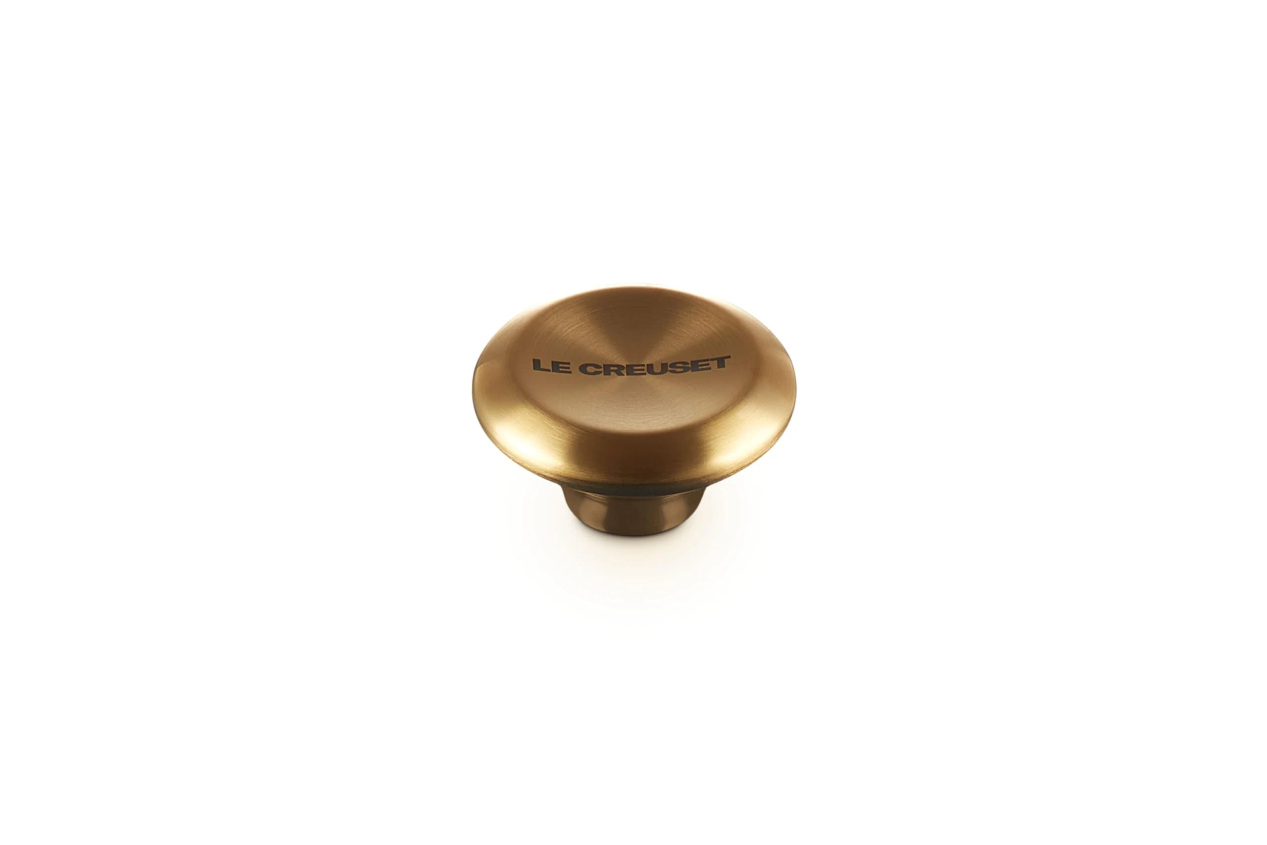 LE CREUSET LS9435-47 Signature Stainless Steel Knob, Medium, Gold, 18-8 Steel
