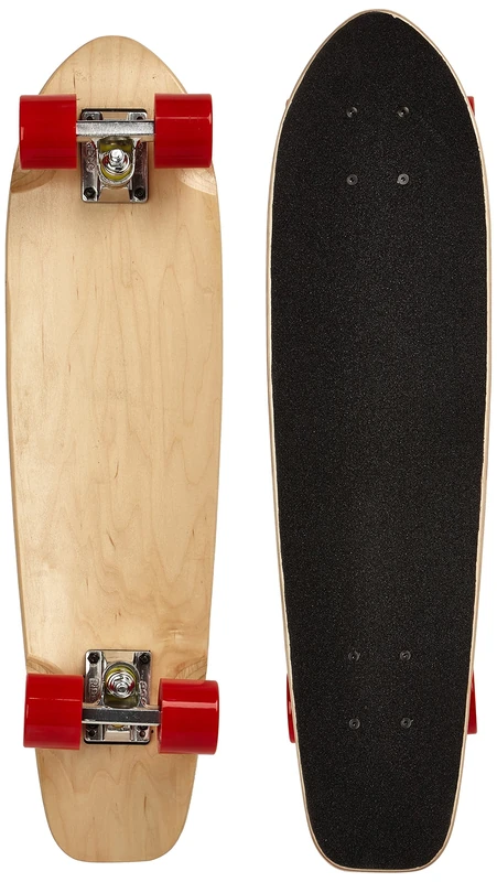 Ridge Skateboards Unisex Natural Range Cruiser Skateboard, Red, 27 Inch - Image 1