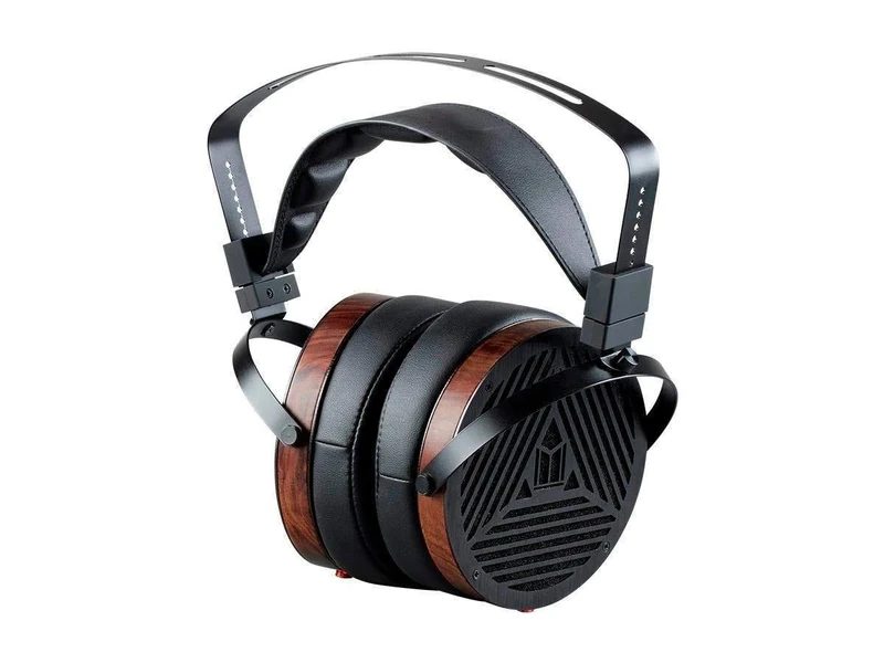 Monoprice Monolith M1060 Over Ear Planar Magnetic Headphones - Black/Wood With 106mm Driver, Open Back Design, Comfort Ear Pads For Studio/Professional