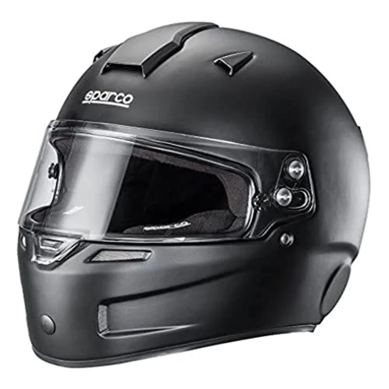 Sparco s0033550 X Snr Sky kf-5 W Kevlar/Fiberglass FIA Helmet, Black, Size XS